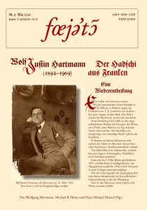 Eine Wolf Justin Hartmann gewidmete „Feuilleton“-Sondernummer sollte zum 40. Todestag am 30. August 2009 erscheinen. Leider kam es nicht dazu. Auch diese druckfertige, für Mai 2010 angekündigte überarbeitete Ausgabe Nr. 9 der bibliophilen Reihe gibt es bisher nur als PDF-Datei auf den Speichermedien in Zenos Verlag. (Typographie © John Lesney. Schriften: Zentenar Fraktur, Schneidler Initialen, Adobe Garamond Expert Collection.)