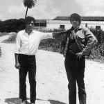 Der kamerascheue Christof Jung auf einem seltenen Bild in den 1970er Jahren mit dem Flamencosänger Manuel Agujetas unter spanischer Sonne in Jerez.